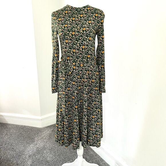 Diane von Furstenberg Dresses & Skirts - Diane Von Furstenberg Vintage Saks Fifth Avenue Knit Dress Size 8 Green Floral